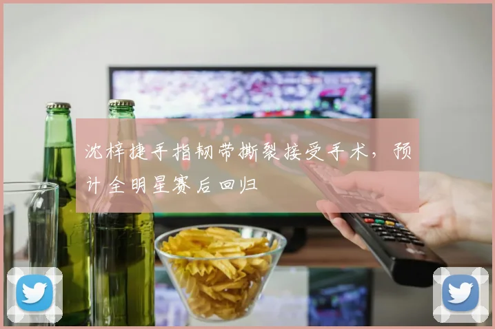 沈梓捷手指韧带撕裂接受手术，预计全明星赛后回归